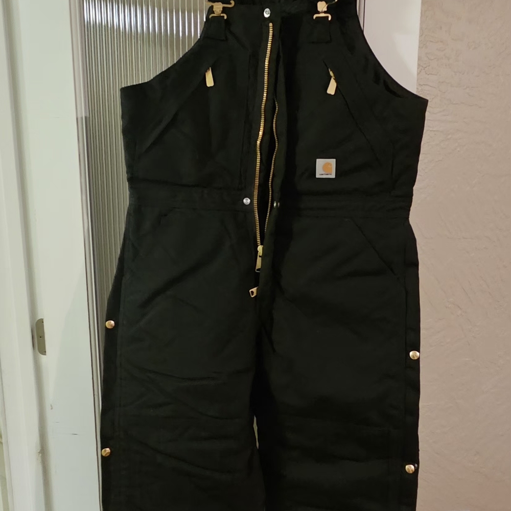 Carhartt Black Insulated Overalls
